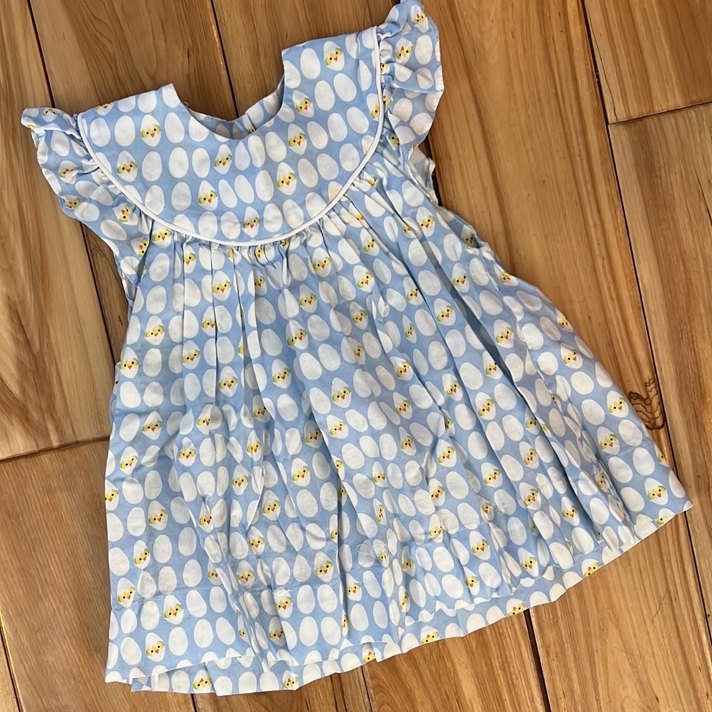Flutter Dress/Tunic - 2T - Hatching Chicks Pattern (Great for Easter!)